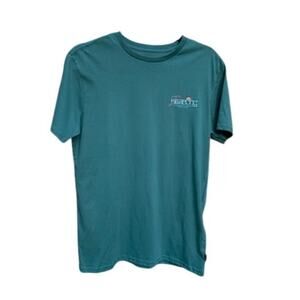 Billabong‎ Mens Teal Green Premium Graphic Tee Shirt Palm Tree Logo XL 16